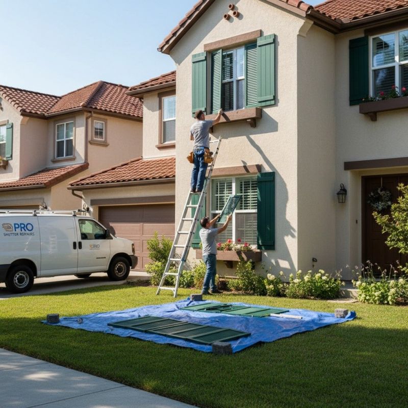 Plantation Shutter Painting
